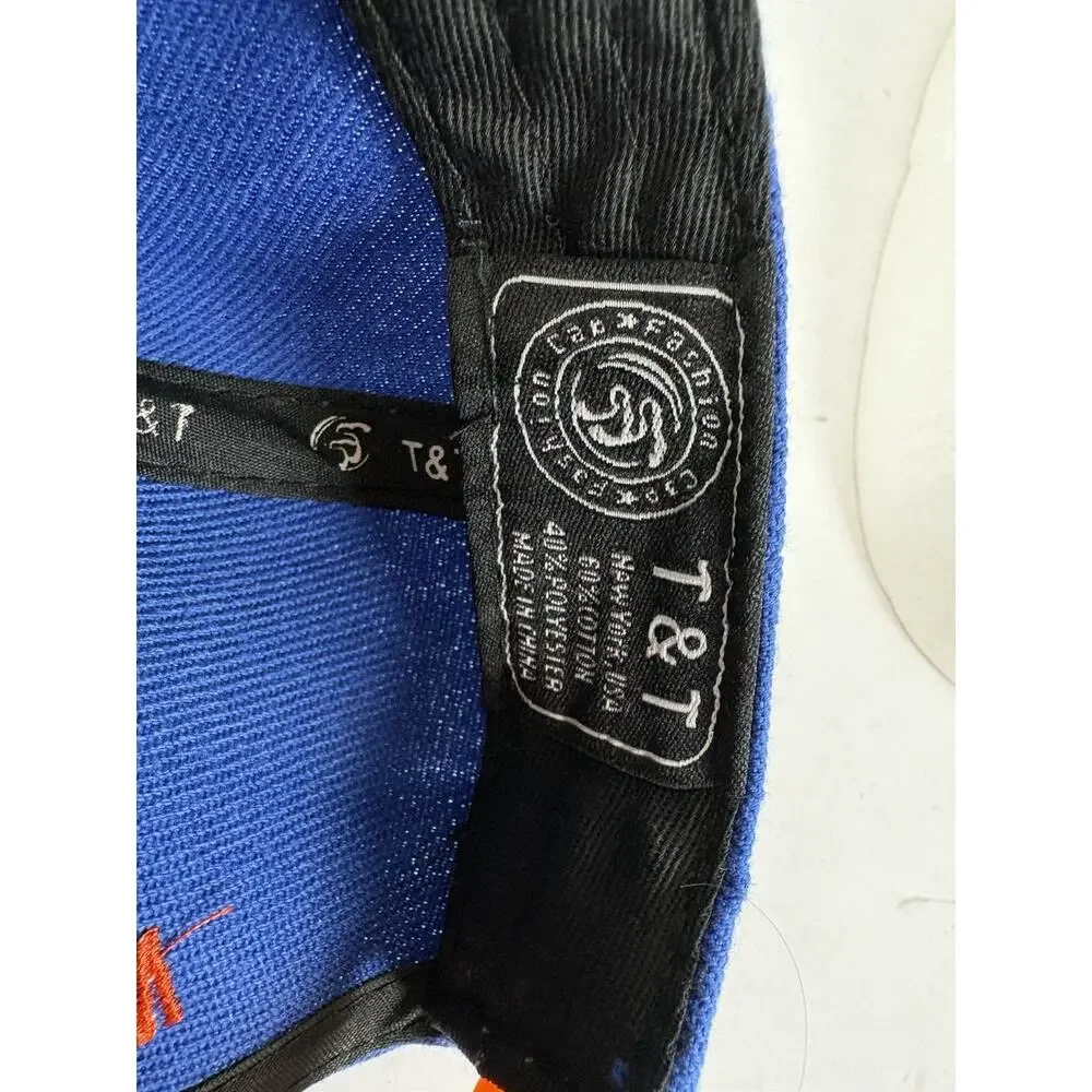 New York Snapback Hat Blue Orange Adjustable Cap Kids Youth NWT T&T